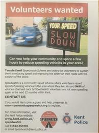 Speedwatch Group - Volunteers required