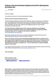 Making of the East Woodhay Neighbourhood Plan