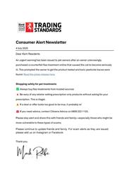 Consumer Alert Newsletter 4 July 2025