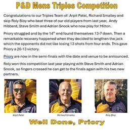 P&D Mens Triples