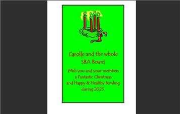 Christmas greetings from the SBA
