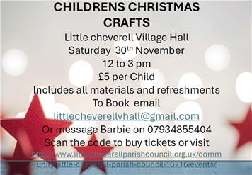 Chidren's Christmas craft workshop