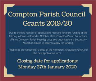 Compton Parish Council Grants 2019/20