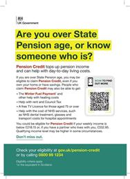 Are you over State Pension age, or know someone who is?