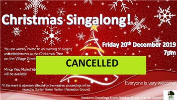 Christmas Singalong - CANCELLED