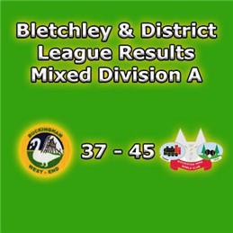 Bletchley & District Mixed League Result