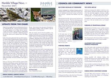 Hamble Village Newsletter - November 2021