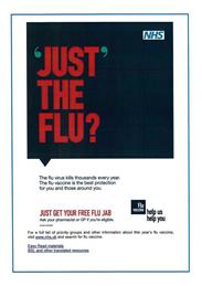 NHS advice on flu jabs