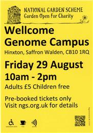 Open Garden at Wellcome Genome Campus - 29 August