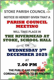 CHANGE OF LOCATION FOR DECEMBER'S PARISH COUNCIL MEETING