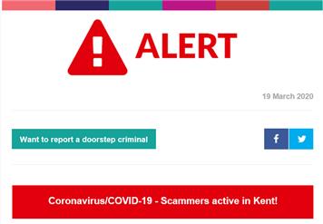 Scam Alert in the Kent Area