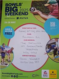 BOWLS BIG WEEKEND