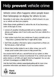 Notice from Kent Police