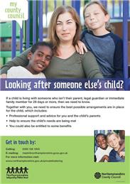NEW CAMPAIGN TO ENCOURAGE PEOPLE TO REGISTER PRIVATE FOSTERING ARRANGEMENTS
