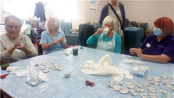A busy day at the Memory Cafe
