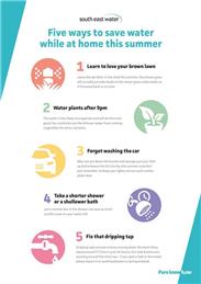 Top tips for saving water!
