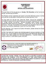 Remembrance Sunday, 11th November 2018