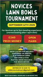 2026 Novices Tournament at West Backwell BC