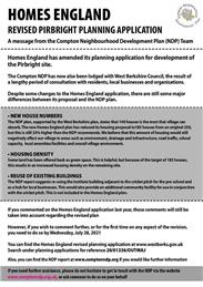 Homes England Submit Amended Planning Application - Closing date for comments 28th July 2021