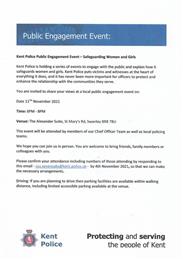 Safeguarding Women and Girls - Kent Police Event