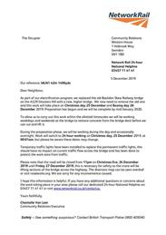 Closure of the A329 at Skew bridge, Lower Basildon