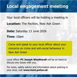 Police Drop-in Event - Sat 13 June