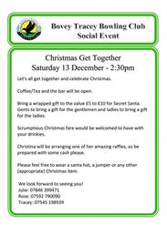 Christmas get together 13th Dec