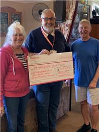 22nd October 2023 AGM – Cheque Presentation to St Helena Hospice