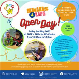 Skills 4 Life Open Day - Friday 2nd May