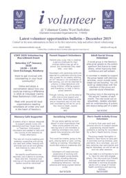 Volunteer Centre West Berkshire December Bulletin