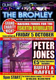 Fundraising event for a village Defibrillator at The Bromley Friday 5 October 9pm