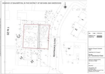 Proposed stopping up of highway at rear of Nightingale Close
