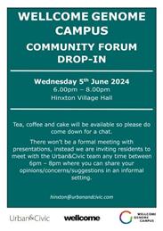 WGC Community Forum Drop-in 5th June 2024