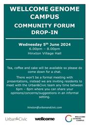 WGC Community Forum Drop-in 5th June 2024