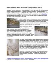 Ditches and drains