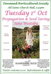 Talk on Tuesday 1st October:- Propagation & Seed Saving