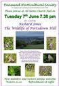Talk on June 7th The Wildlife of Portsdown Hill