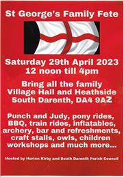 St. Georges Day Fete Saturday 29th April