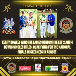 Derbyshire Ladies Champion….