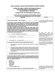 Audit: Period for Exercise of Public Rights