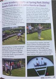 News from Spring Park Shirley Bowling Green - SPAN Magazine - July 2024