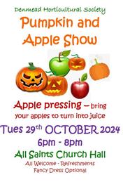 Pumpkin Show Tuesday 29th October