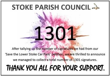 SAVE THE LOWER STOKE CAR PARK PETITION UPDAT