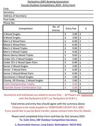 County EBF Competitions