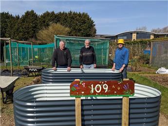 Busy morning at our Allotment