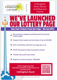 Collingham Rural Advice and Resource Centre joins Community Lottery