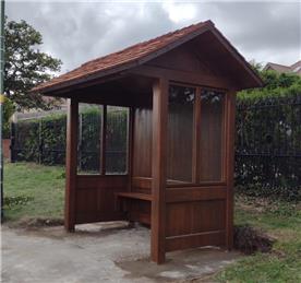 Bus Shelter Installed