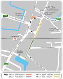 ROADWORKS IN CHICHESTER CITY CENTRE