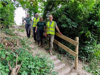 New Handrail for Bury Hill Meadows Access Path