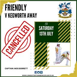 Saturday Friendly Cancelled